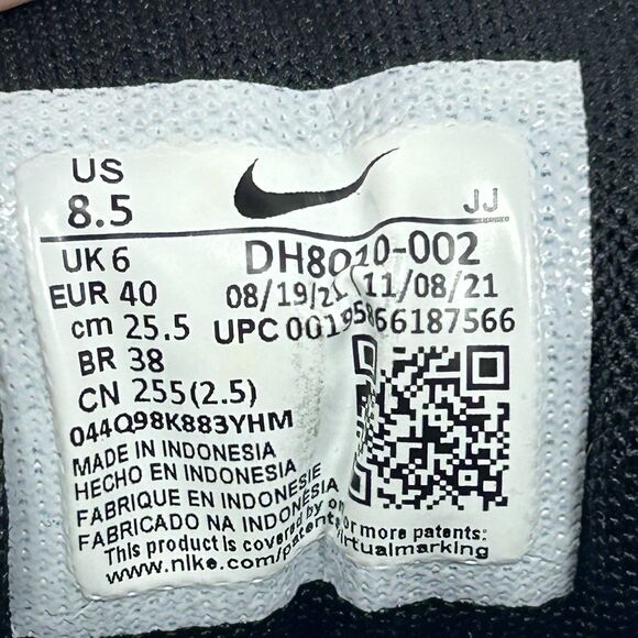 Nike Air Max 90 Black White Sportswear Sneakers Shoes DH8010-002 Women's 8.5 - Picture 8 of 9